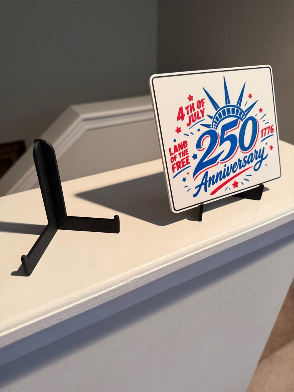 250th Anniversary 4th of July Sign - Red, Blue, White - Picture 2 of 2